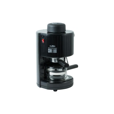 Szarvasi SZV-620 CAFE LUX kávéfőző, 800W, fekete színű, gőzcsappal, üveg kiöntő, biztonsági szelep, 304kPa nyomás