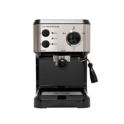 Szarvasi CM 4677E-GS kávéfőző, 1050 W, 15 bar nyomás, 1,5 literes víztartály, olasz pumpa