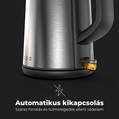 AENO AEK0003 EK3 elektromos vízforraló, max. 2200 W, 1,7 literes tartály, LED állapotjelző, rozsdamentes acél