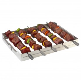 Barbecook BC-ACC-7017 sütőnyárs tartó, rozsdamentes acél, 5 férőhelyes