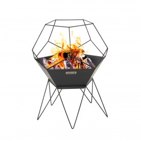 Barbecook BC-WOO-6013 Jura tűzrakó kosár, festett acéllemez, 60x60x75cm