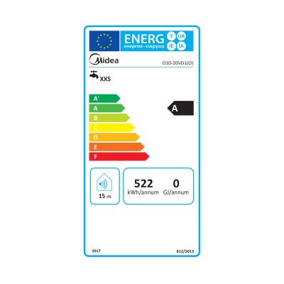 MIDEA elektromos vízmelegítő, bojler - D10-20VD1(O)