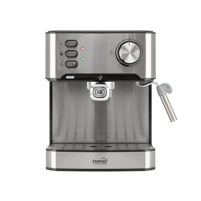 HOME HGPR15 presszókávé főző, 15bar, inox, tejhabosítás, elektronikus vezérlés, automatikus kikapcsolás