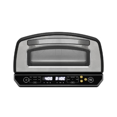 HOME HGPZ450 elektromos pizzasütő, max. 2000 W, max. 450 °C, LED kijelző, érintőgomb, fém ház, multifunkciós