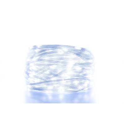 Home KKL1012DWH DOT LED-es fényfüzér, 1000db hidegfehér LED, 70m hosszú, 8+4 funkció, átlátszó vezeték, adapteres tápellátás, beltéri kivitel