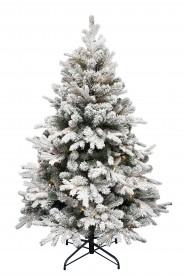 Home KMF8LED180 havas műfenyő LED-ekkel, 250db melegfehér LED, 8 program, 180cm magas, 116cm átmérő, 3D és 2D tűlevelek, hálózati tápellátás, beltéri kivitel