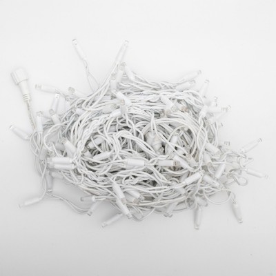 HOME KSFW200WH sorolható fényfüggöny, 4 méter, 200db hidegfehér LED, fehér vezeték, kül- és beltéri kivitel