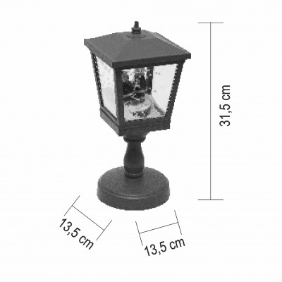HOME LFS315 havazó lámpás, 8 dallam, 2db hidegfehér LED, elemes tápellátás, beltéri kivitel