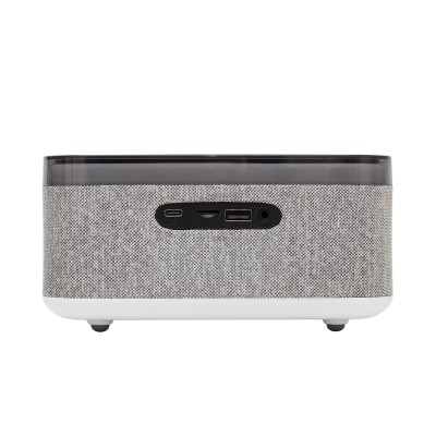 HOME LTCR06 multimédia lejátszó és ébresztőóra, 2x5 Watt, Qi telefontöltés, Bluetooth TWS, FM rádió, LED kijelző, beépített akkumulátor