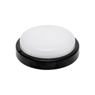 HOME RCC18LEDBK LED-es fali/mennyezeti lámpa, kör alakú, fekete, 18 W, 4000K, 1200 lumen, IP54, kül- és beltéri kivitel