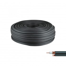 Koax kábel tápkábellel (RG59 + 2x0,5 mm2) - RG59+NAP