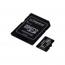 Kingston Canvas Select Plus SDCS2/256 microSDHC memóriakártya, 256GB, Class 10, olvasási sebesség: 100 MB/s