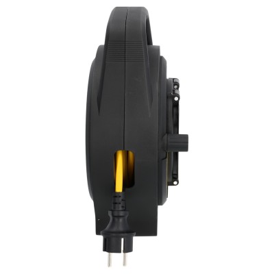 STANLEY SXCR-122 kábeldob, IP20, 15m kábellel, H07RN-F 3G1,5, max 3200 W, 4 védőérintkezős aljzat, beltéri kivitel