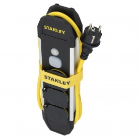 STANLEY SXSK-100 3-as elosztó kapcsolóval, max. 3680 W, IP44, 1,5 m kábel, H07RNF 3G1,5, kül- és beltéri kivitel
