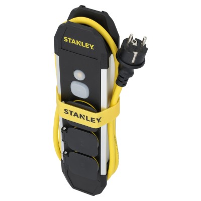 STANLEY SXSK-100 3-as elosztó kapcsolóval, max. 3680 W, IP44, 1,5 m kábel, H07RNF 3G1,5, kül- és beltéri kivitel
