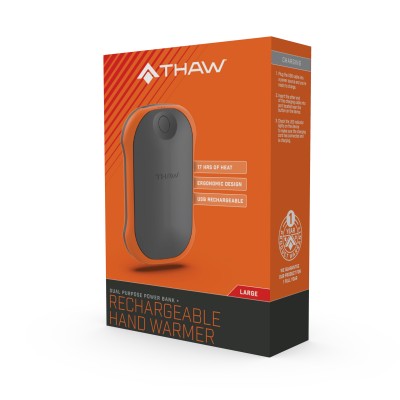 THAW Újratölthető kézmelegítő, powerbank funkcióval, nagy - THA-HND-0013-G