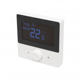 Home THE25B digitális termosztát, falra szerelhető, programozható, ablaknyitás-érzékelés, fagyvédelmi funkció, fekete
