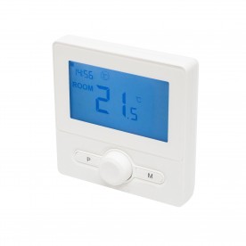 Home THE25W digitális termosztát, falra szerelhető, programozható, ablaknyitás-érzékelés, fagyvédelmi funkció, fehér