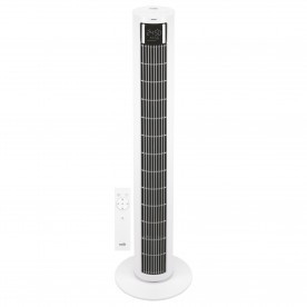 HOME TWFR100C oszlopventilátor, 60 W, 4 üzemmód, 4 fokozat, oszcillálás, LED kijelző, távirányító
