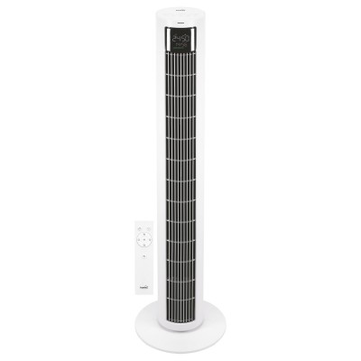 HOME TWFR100C oszlopventilátor, 60 W, 4 üzemmód, 4 fokozat, oszcillálás, LED kijelző, távirányító