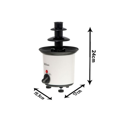 Zilan ZLN2144 csokiszökőkút, 30 W, 200 ml-es kapacitás, 80°-os hőmérséklet, tartozékok